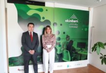 40 empresas de Bizkaia aplican ya el modelo EkinBarri, que aumenta la participación de los trabajadores Jorge Petralanda y Marta Martínez, responsables de la iniciativa.